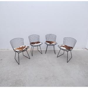 Ensemble de 4 chaises de Harry BERTOÏA pour KNOLL, 1960