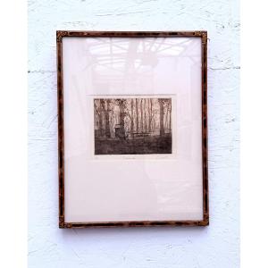 Gravure sur papier "Promenade" de POLA