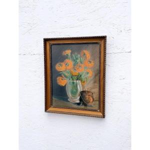 Pastel sur papier de J. USLOVA