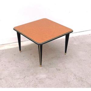 Table basse en skai et verre, 1960  
