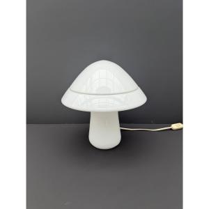 Lampe champignon de RES MURANO en opaline, Italy 1960