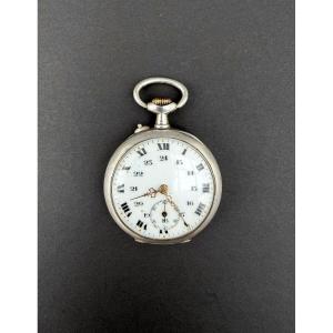 Montre à gousset en argent massif, vers 1900  