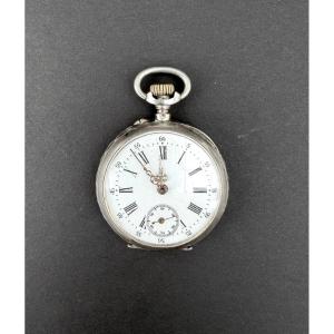 Montre à gousset en argent massif, vers 1900