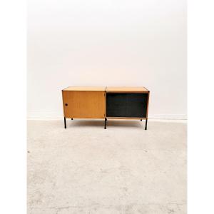 Enfilade de ARP pour MINVIELLE en Frêne et métal, France 1950