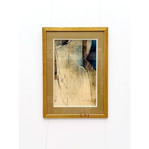 Peinture technique mixte sur papier de Jan KARCZEWSKI (1931-2017), Pologne 1993