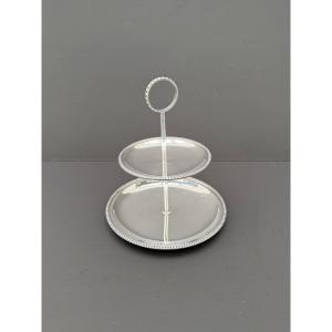 Silver-plated Metal Serving Tray, 1930  