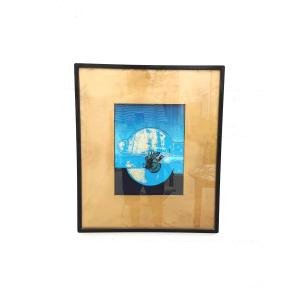 Oil Painting On Paper By Massanas, 1975