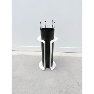 Metal Fireplace Set, France, 1980