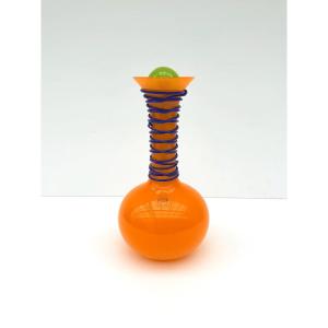 Bouteille de VINCENZO NASON & Cie en verre de MURANO, Italie 1980