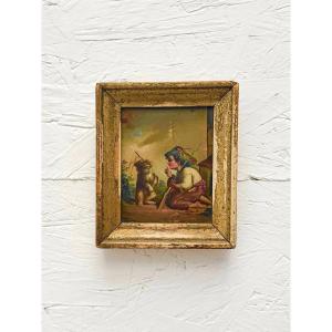Painting On Zinc Plate, 19th Century