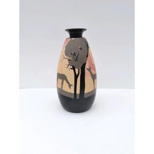 Ceramic Vase By Louis Giraud (1896–1985) In Vallauris, France, 1940