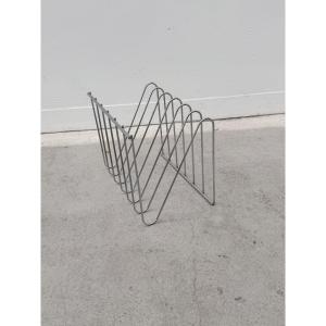Porte-revue "Z" de François ARNAL pour ATELIER A en chrome, France 1970
