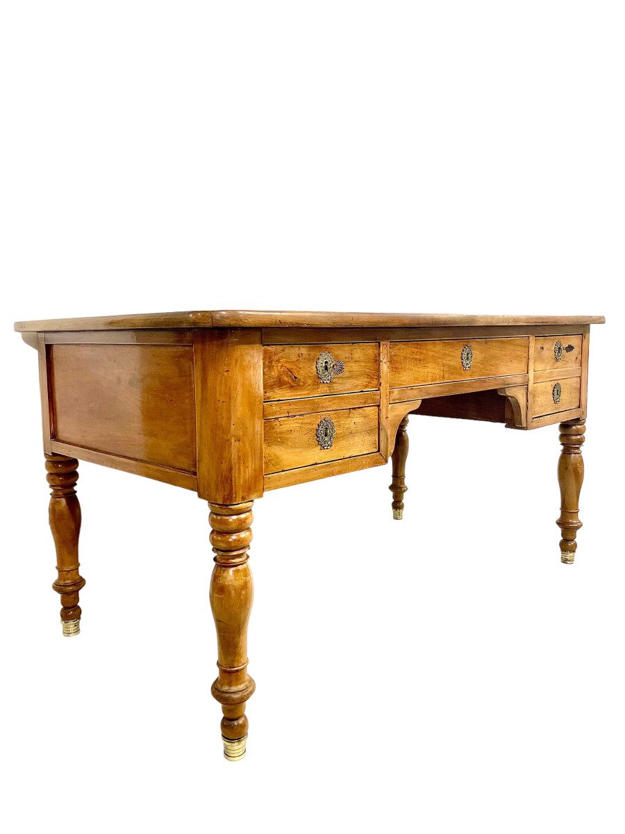 19th Century Wooden Partners' Desk-photo-1