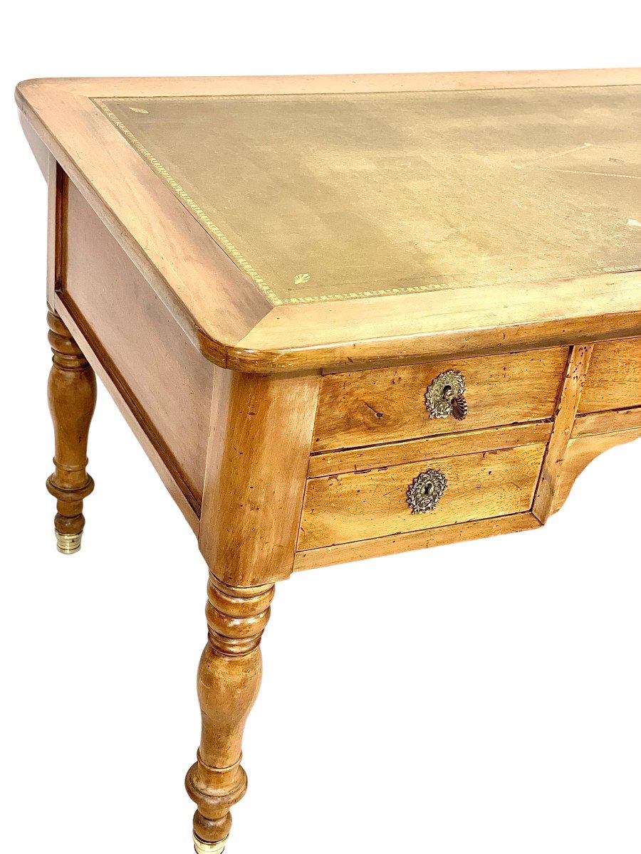 19th Century Wooden Partners' Desk-photo-4