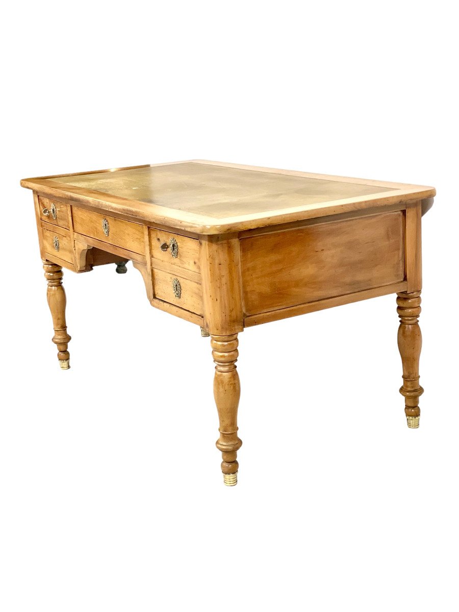 19th Century Wooden Partners' Desk-photo-6
