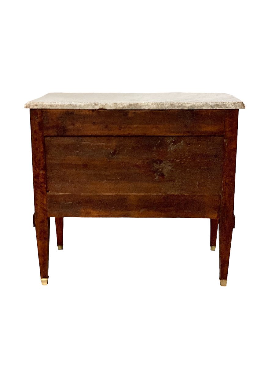 Commode en Marqueterie Louis XVI, France, 18ème Siècle-photo-3