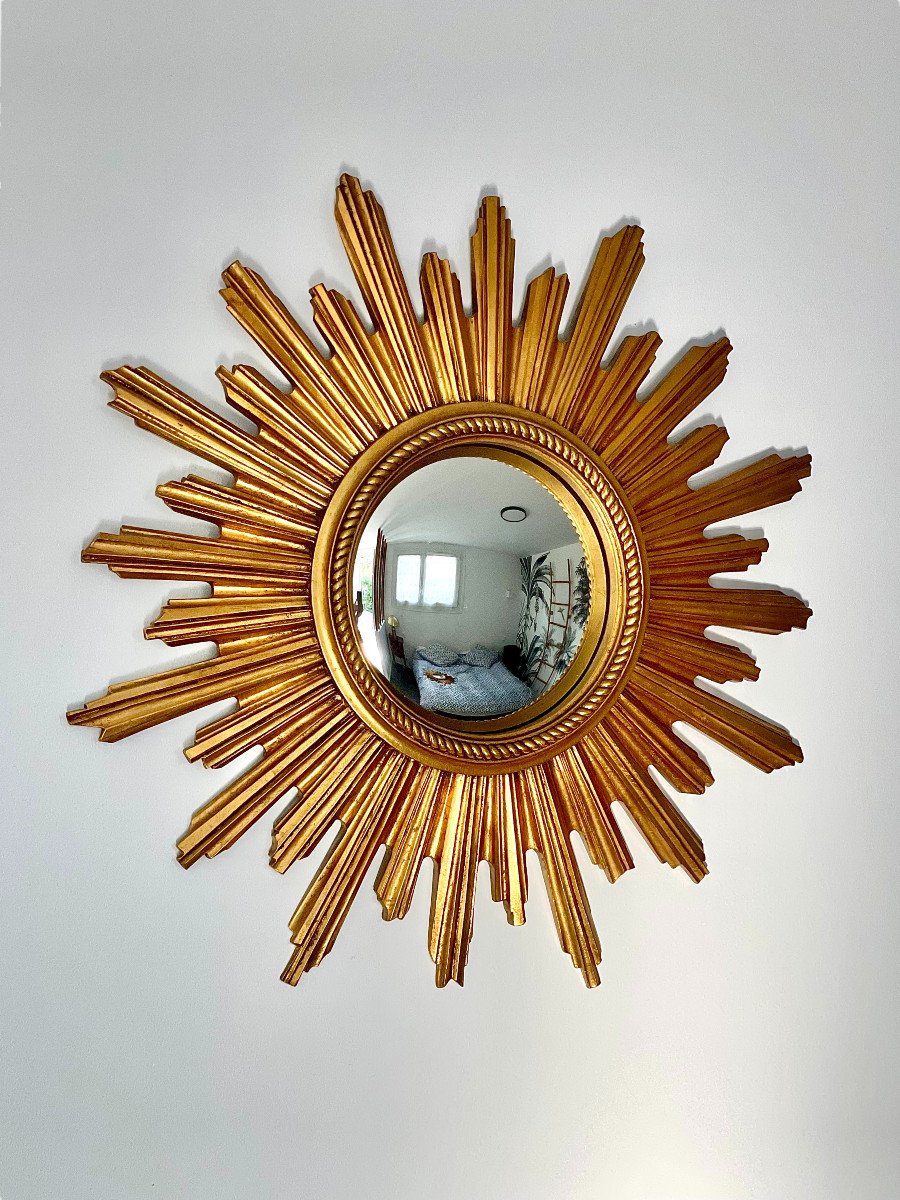 Miroir Soleil  Vintage  Convexe   -photo-2