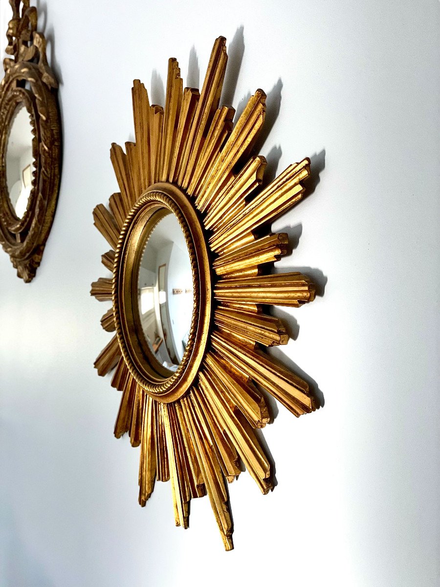 Miroir Soleil  Vintage  Convexe   -photo-1