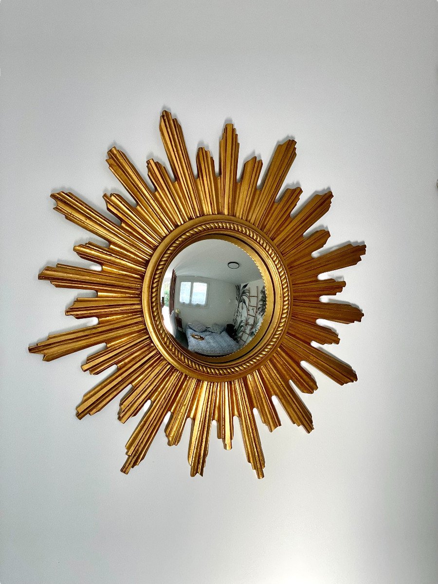 Miroir Soleil  Vintage  Convexe   -photo-2