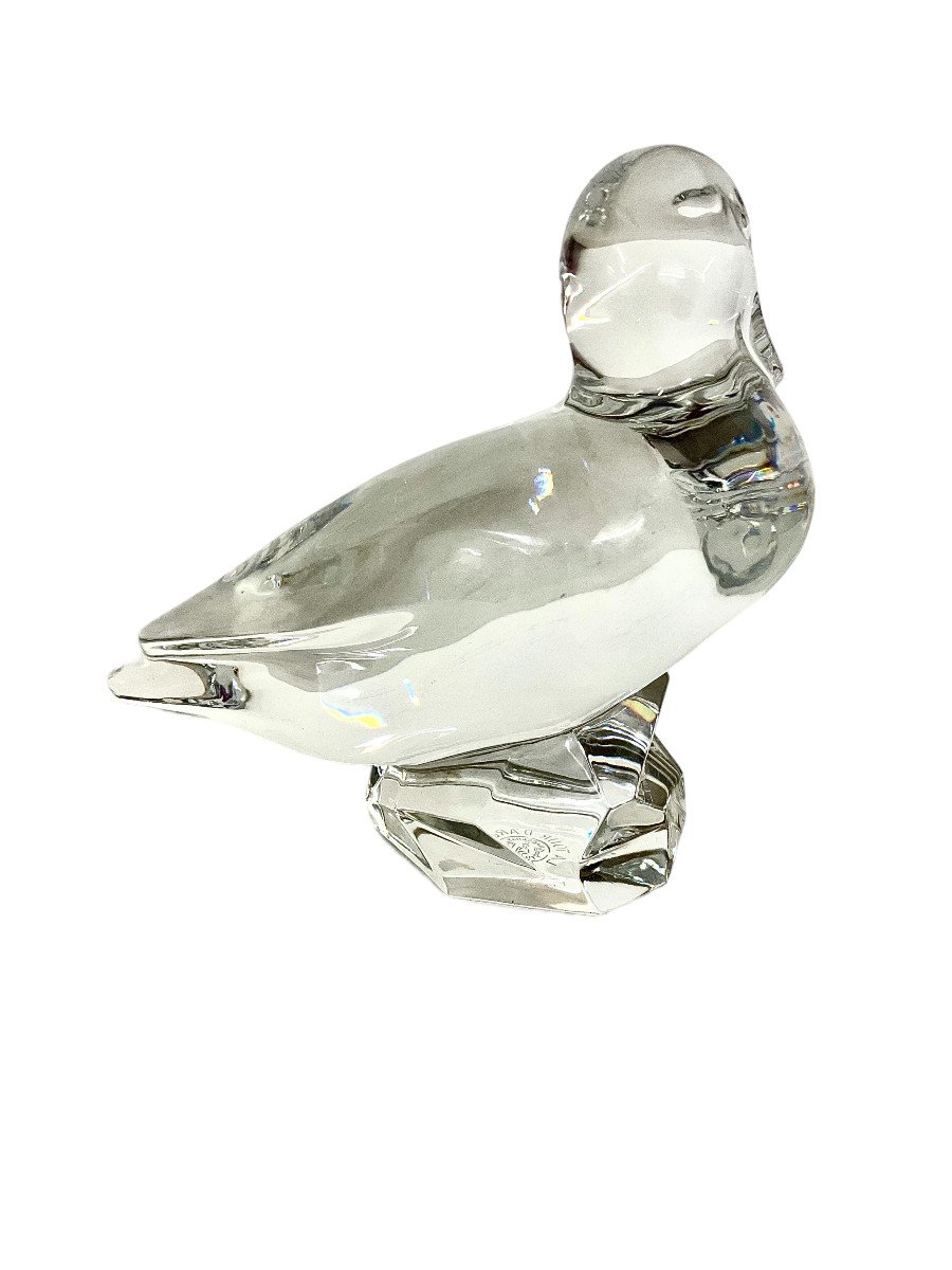 Baccarat Crystal Duck Figurine Decoration Or Paperweight-photo-2