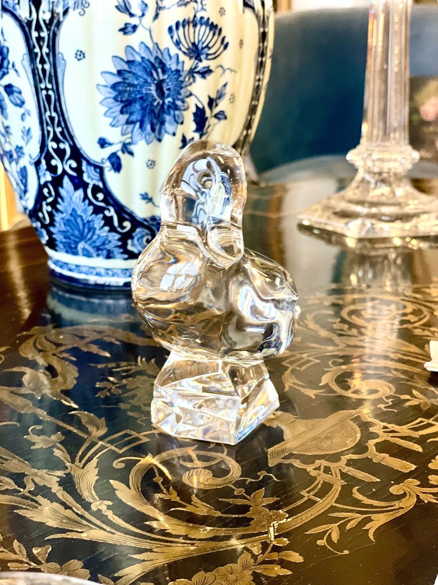 Baccarat Crystal Duck Figurine Decoration Or Paperweight-photo-3