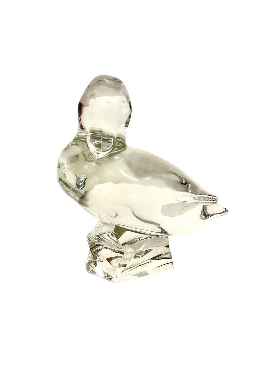 Baccarat Crystal Duck Figurine Decoration Or Paperweight