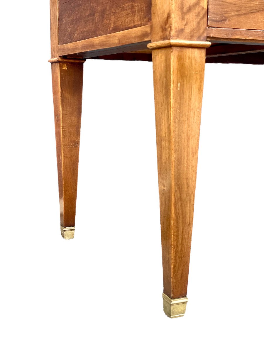 19th Century Louis XVI Style Leather Top Writing Desk-photo-4