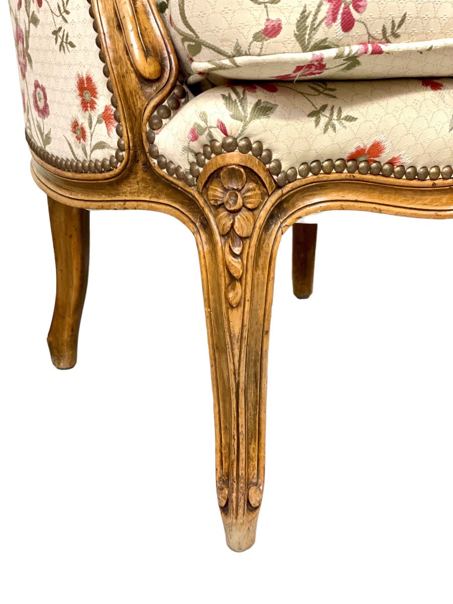 18th Century Pair Of Louis XV Period Bergère Chairs-photo-2