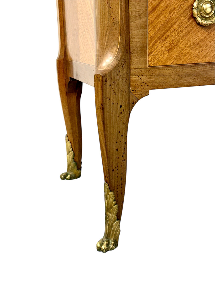 French Louis XVI Style Commode With Breccia Marble, C. 1880-photo-4