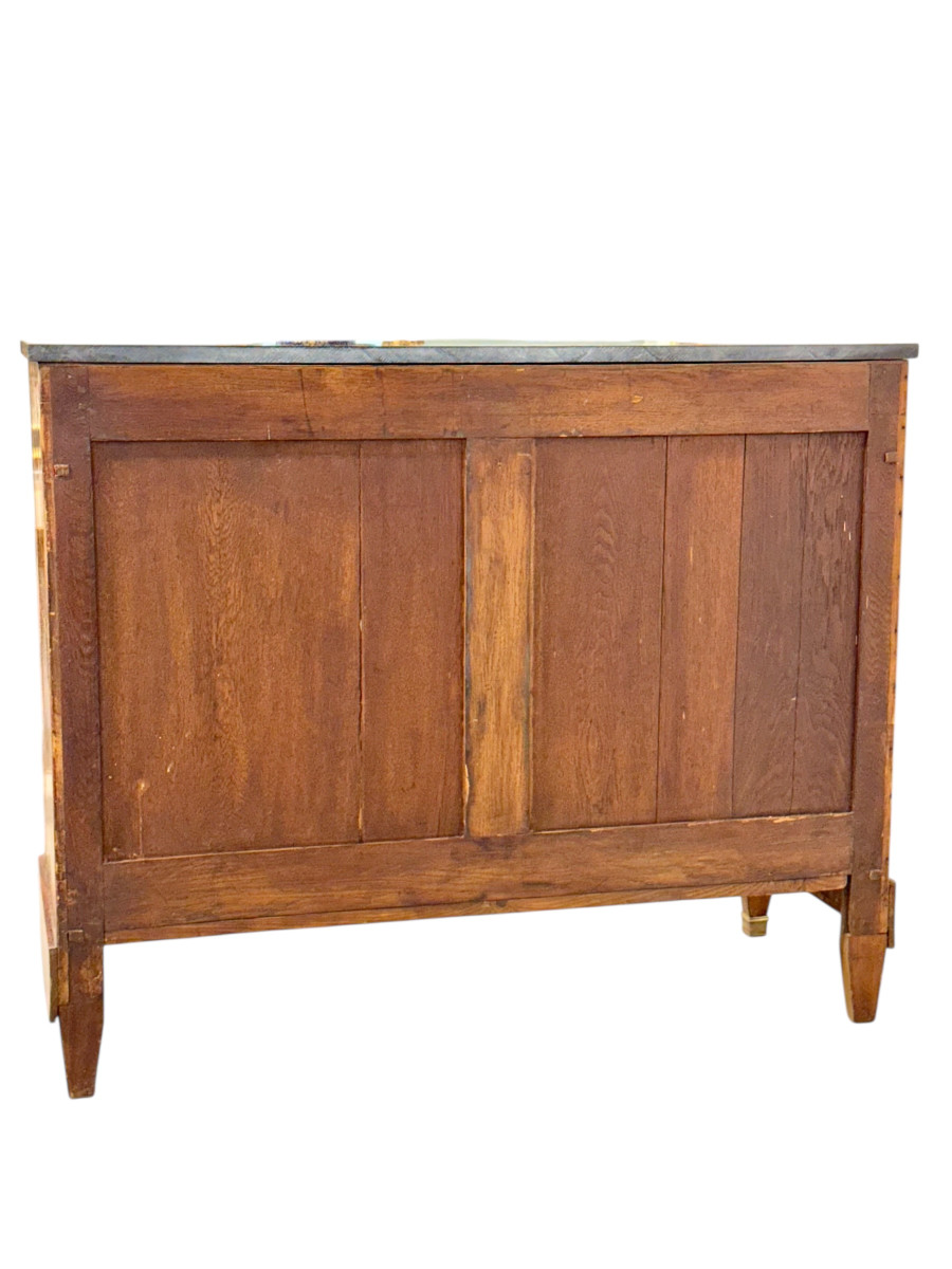 19th Century French Buffet In Burr Elm With Black Marble Top-photo-8