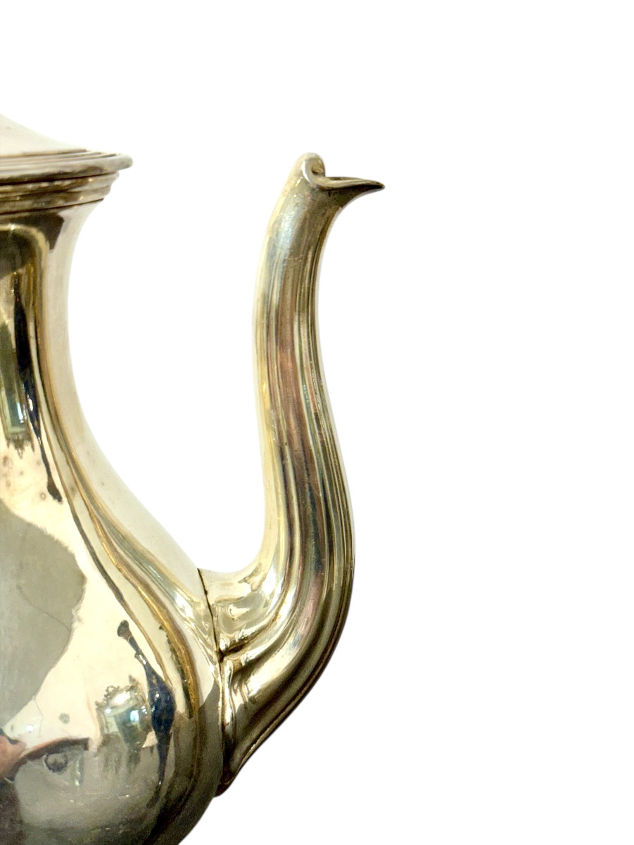 19th Century French Silver-plated Coffee Pot-photo-3