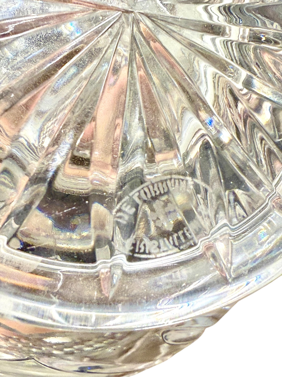 Carafe ou pichet en cristal taillé de Cristalleries de Lorraine-photo-6