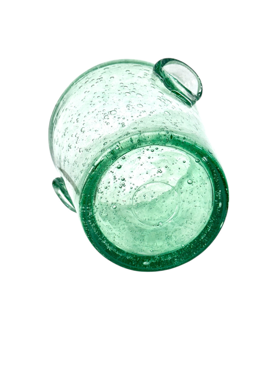 Seau à champagne en verre à bulles Biot, XXe siècle-photo-7