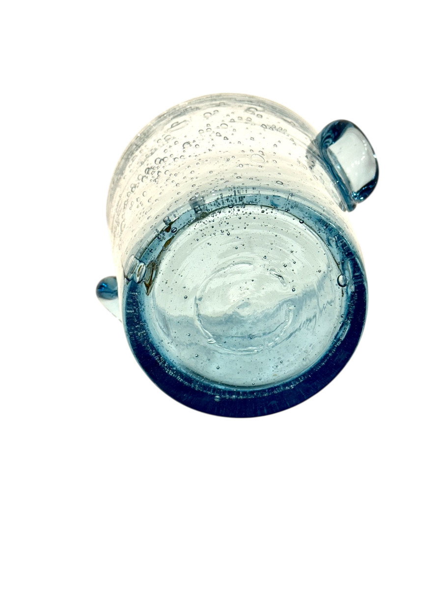 Biot Blue Bubble Glass Champagne Bucket-photo-1