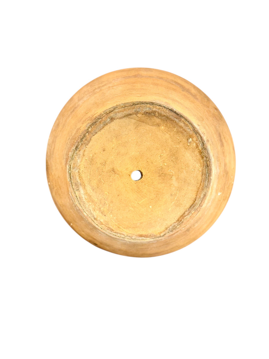 19th Century French Glazed Terracotta Pot With Honey Drip Glaze-photo-1