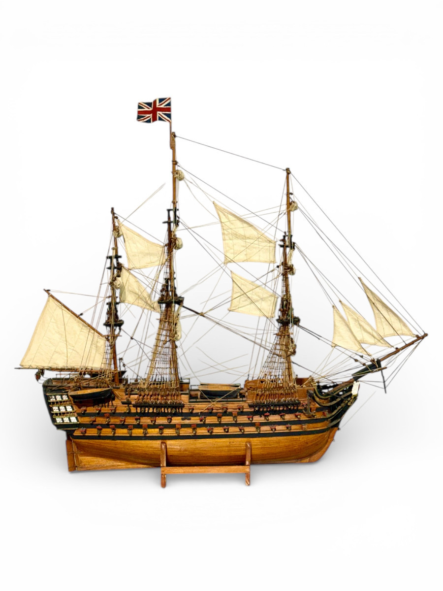 Ship Model Of Hms Victory, Mid-20th Century-photo-4