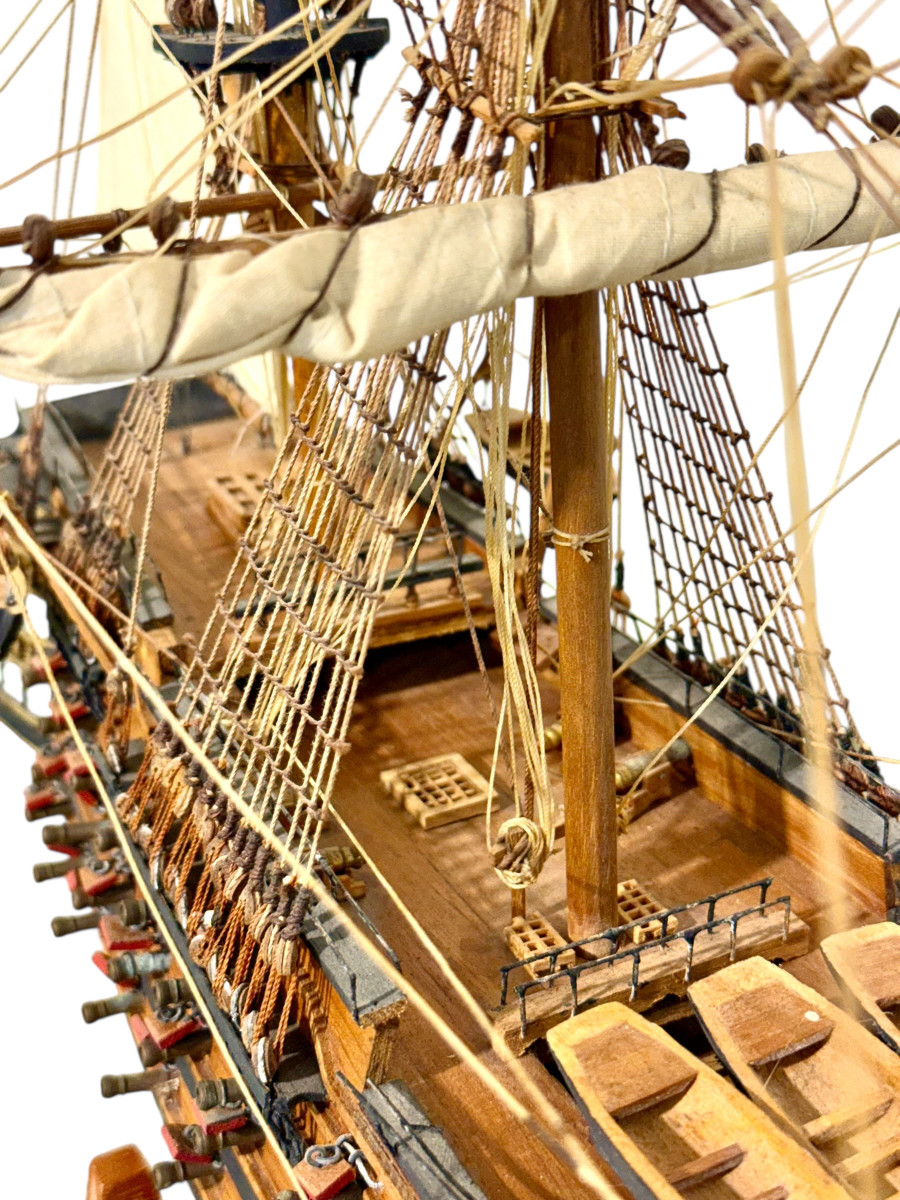 Ship Model Of Hms Victory, Mid-20th Century-photo-4