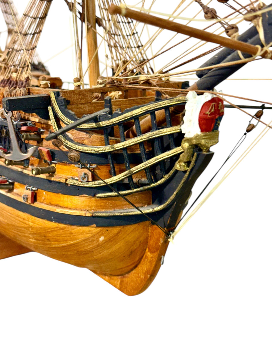 Ship Model Of Hms Victory, Mid-20th Century-photo-5