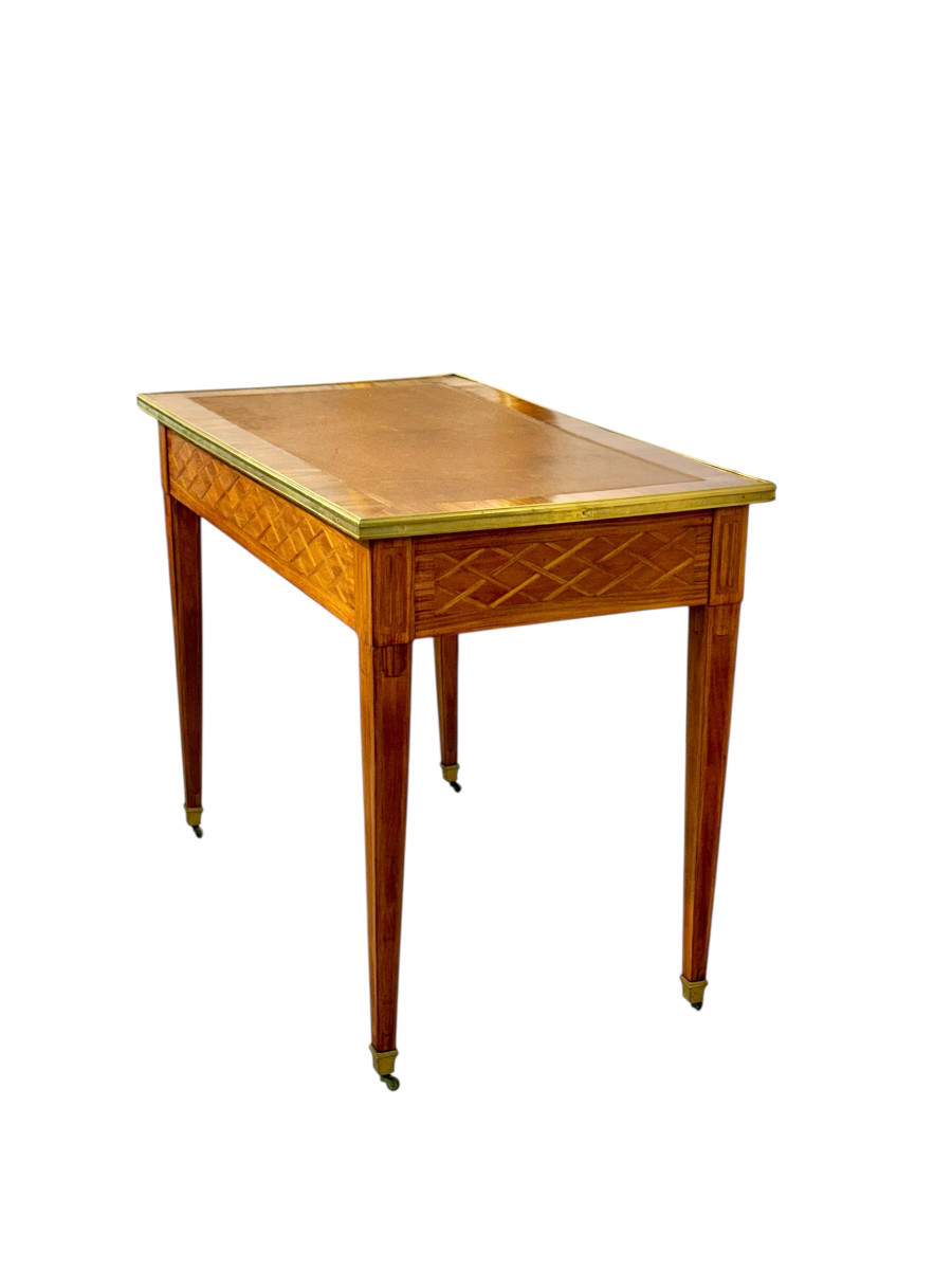Louis XVI Writing Table With Bronze Mounts, France C. 1780-photo-5
