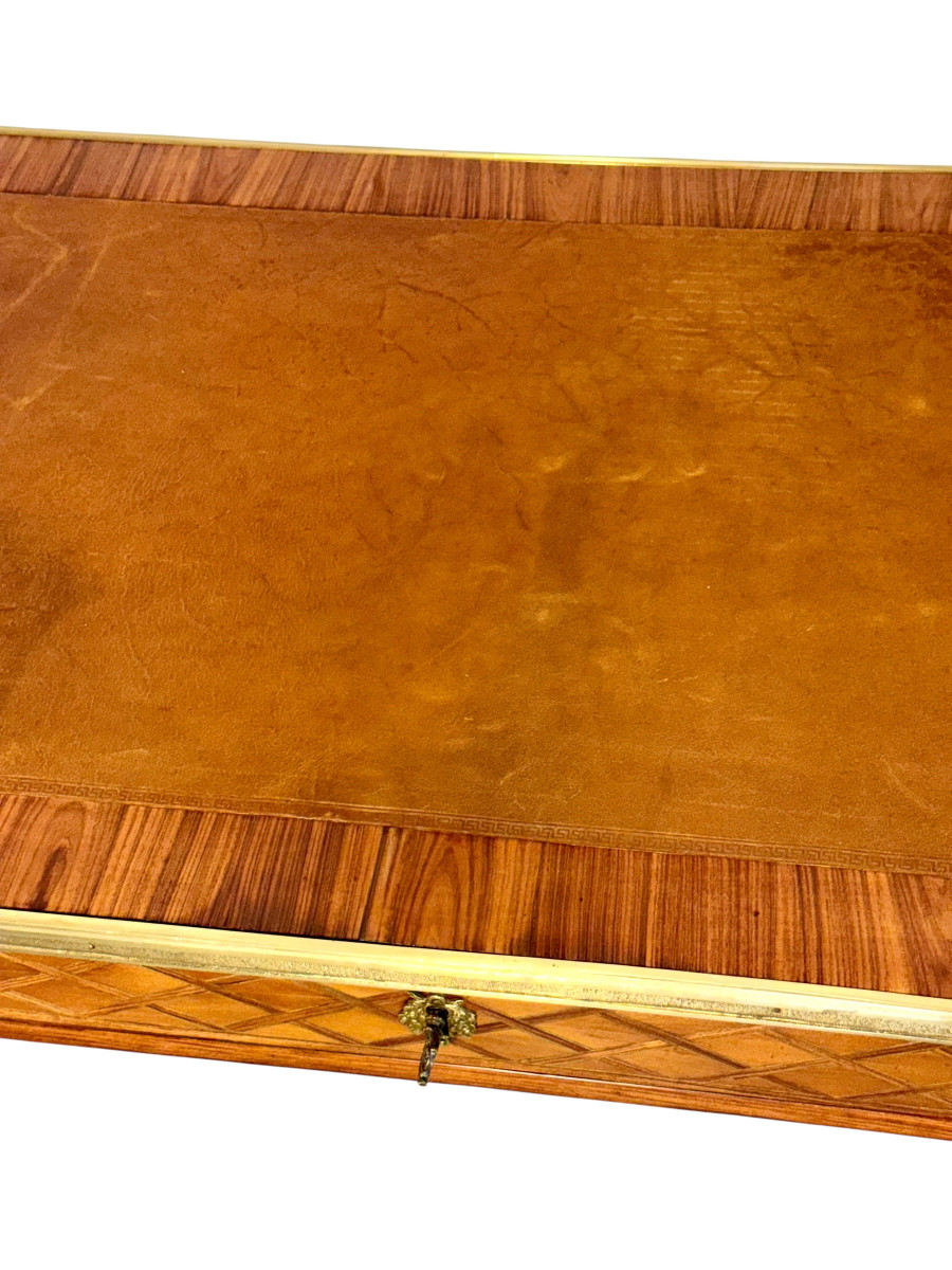 Louis XVI Writing Table With Bronze Mounts, France C. 1780-photo-6