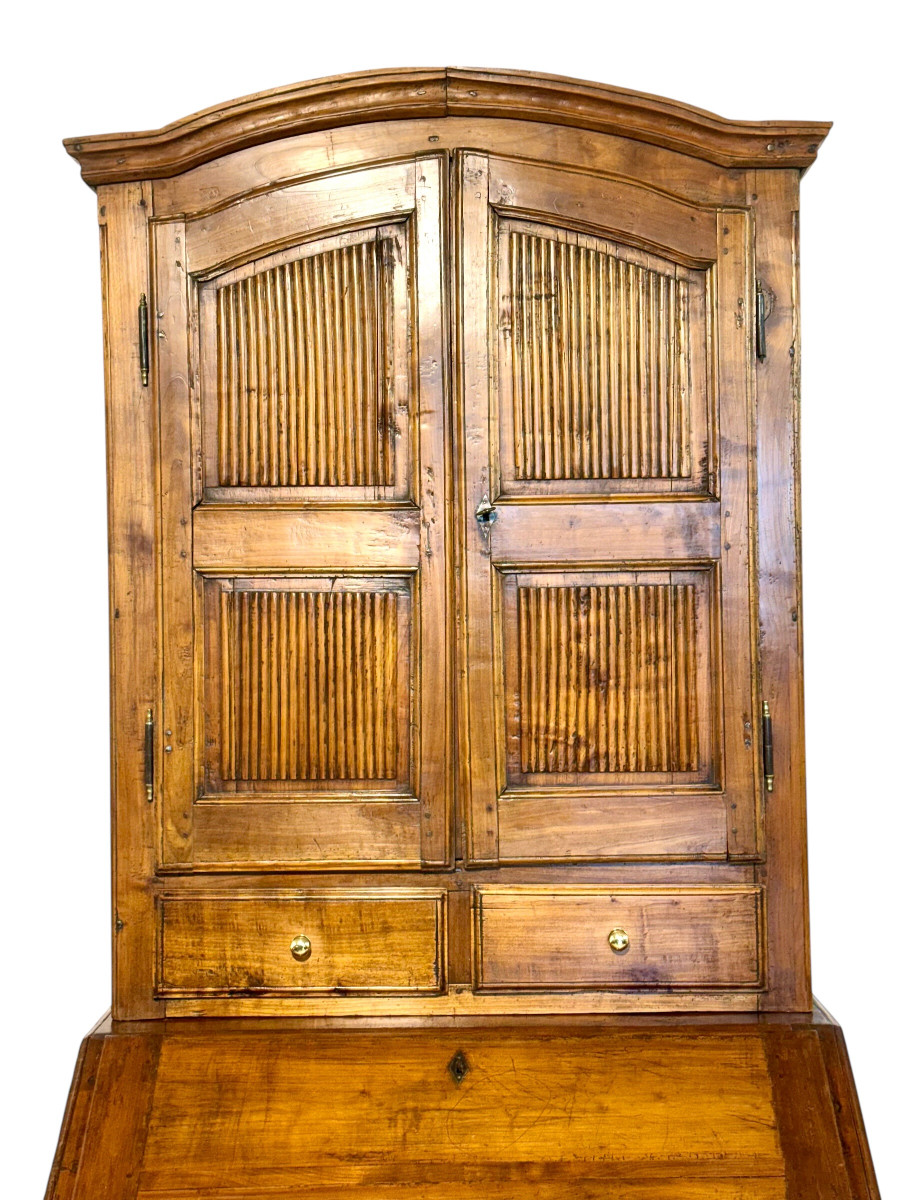 French Louis XVI Walnut Secretaire, Circa 1780-photo-4
