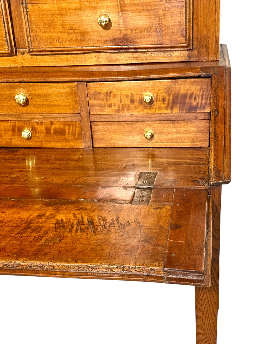 French Louis XVI Walnut Secretaire, Circa 1780-photo-2