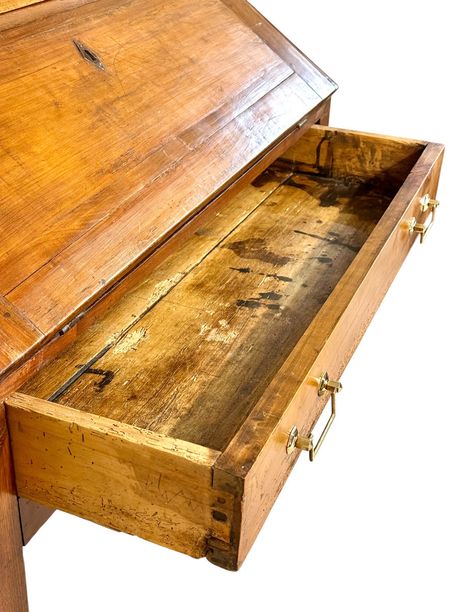 French Louis XVI Walnut Secretaire, Circa 1780-photo-4