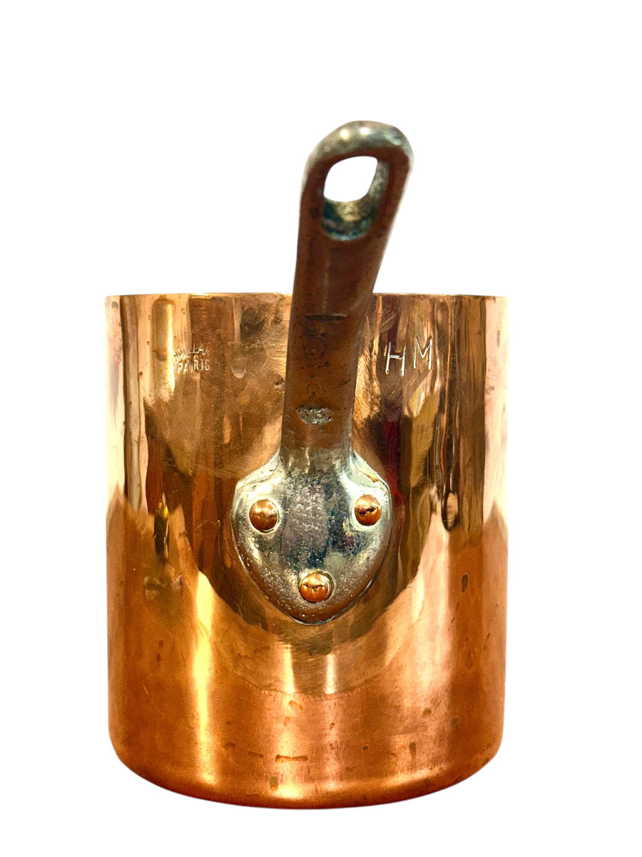 19th Century Antique French Copper Saucepan By Gaillard, Paris-photo-2