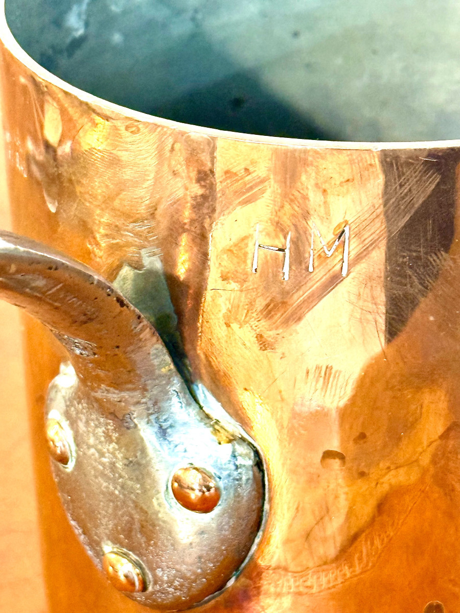 19th Century Antique French Copper Saucepan By Gaillard, Paris-photo-3