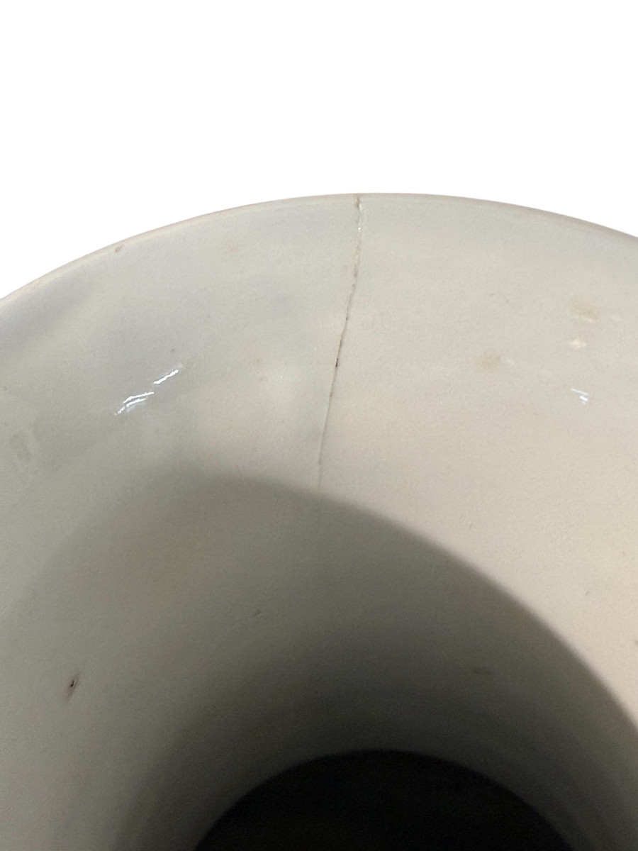 Paire de vases en porcelaine de Paris, bleu cobalt et doré, XIXe siècle-photo-6