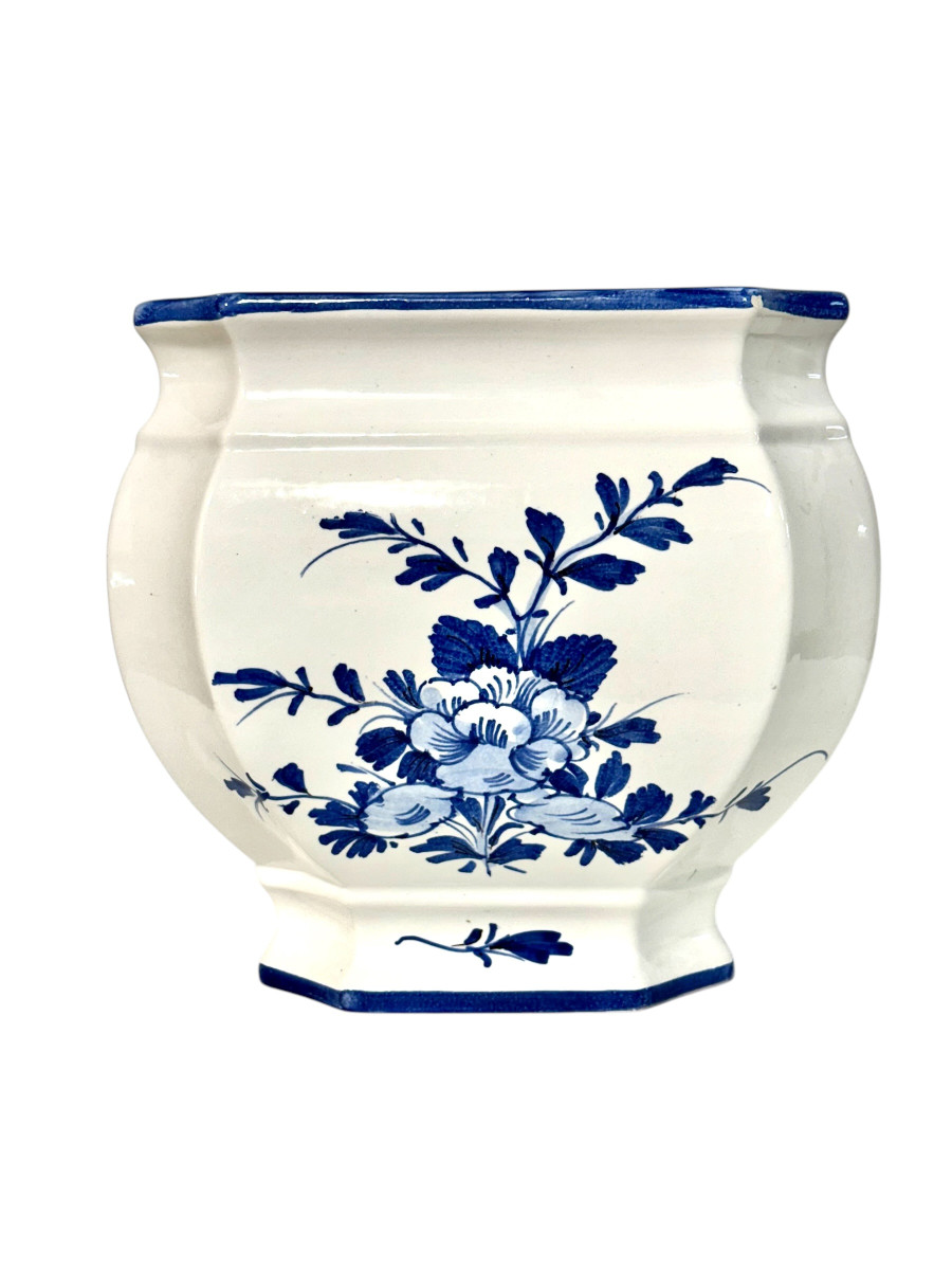 Blue And White Porcelain Jardinière, Larucci For Christian Dior-photo-3