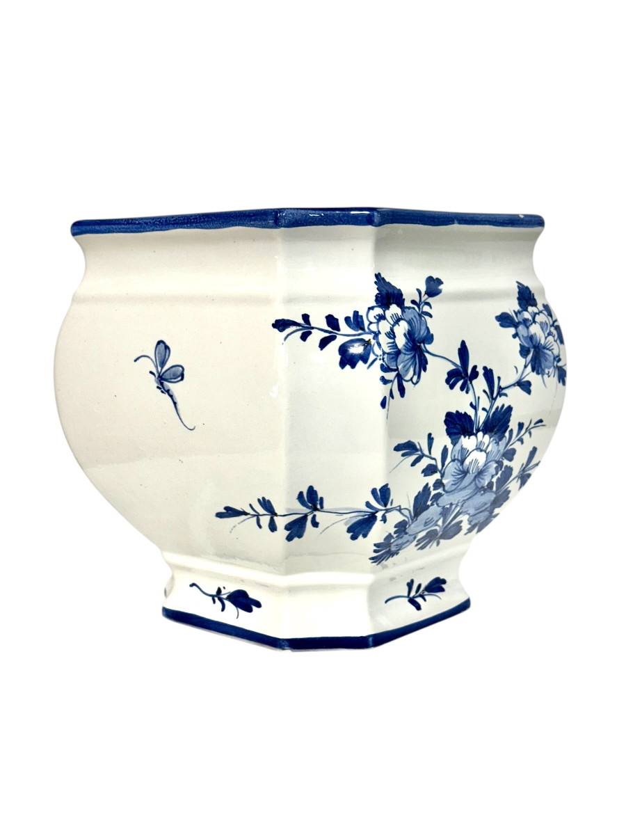 Blue And White Porcelain Jardinière, Larucci For Christian Dior-photo-8