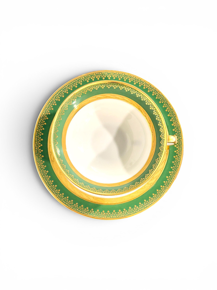 Art Deco Limoges "unic" Porcelain Tea & Coffee Service, 44 Pieces-photo-5