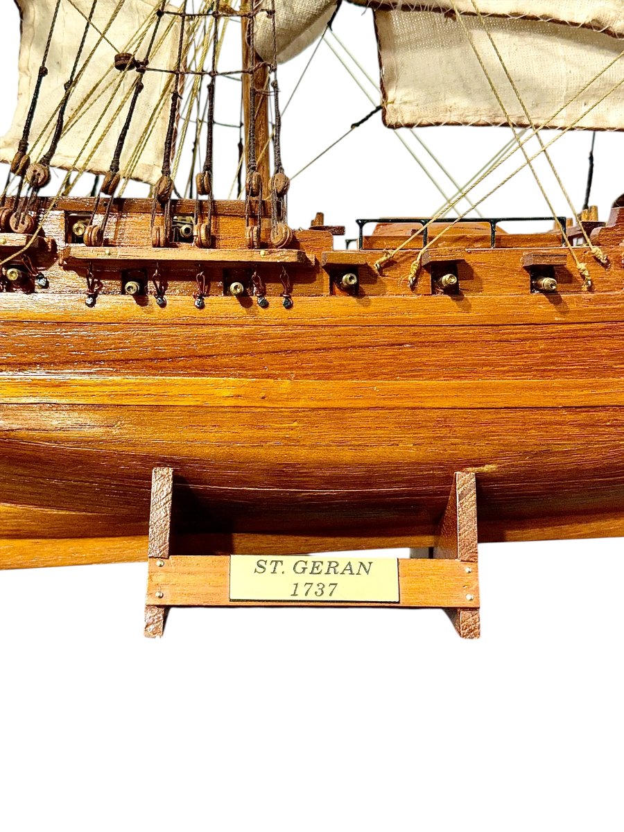 Ship Model Of The St. Géran Frigate, 1737-photo-2